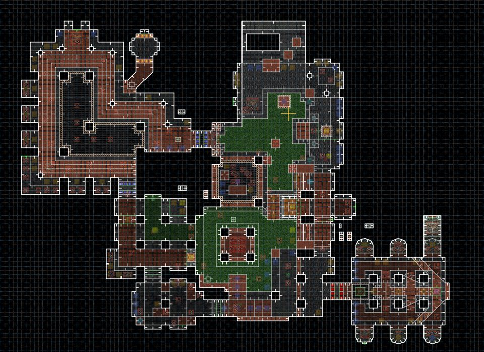 A top-down view of a level map.