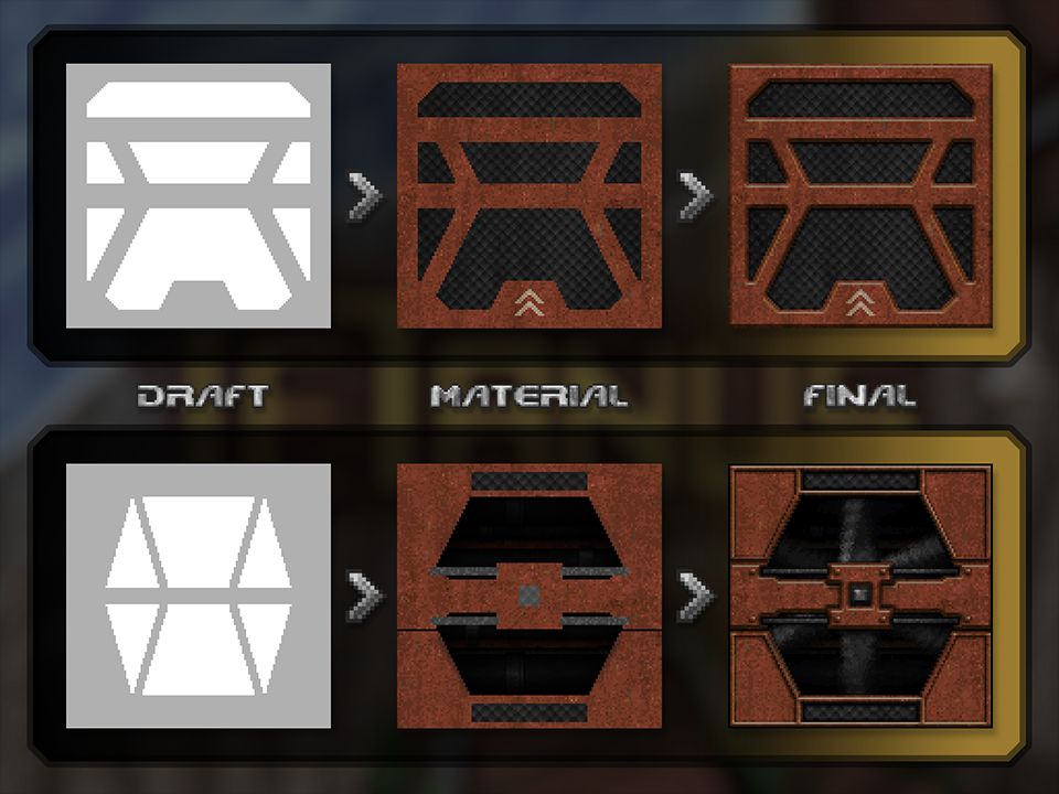 A grpahical breakdown of making building window assets.