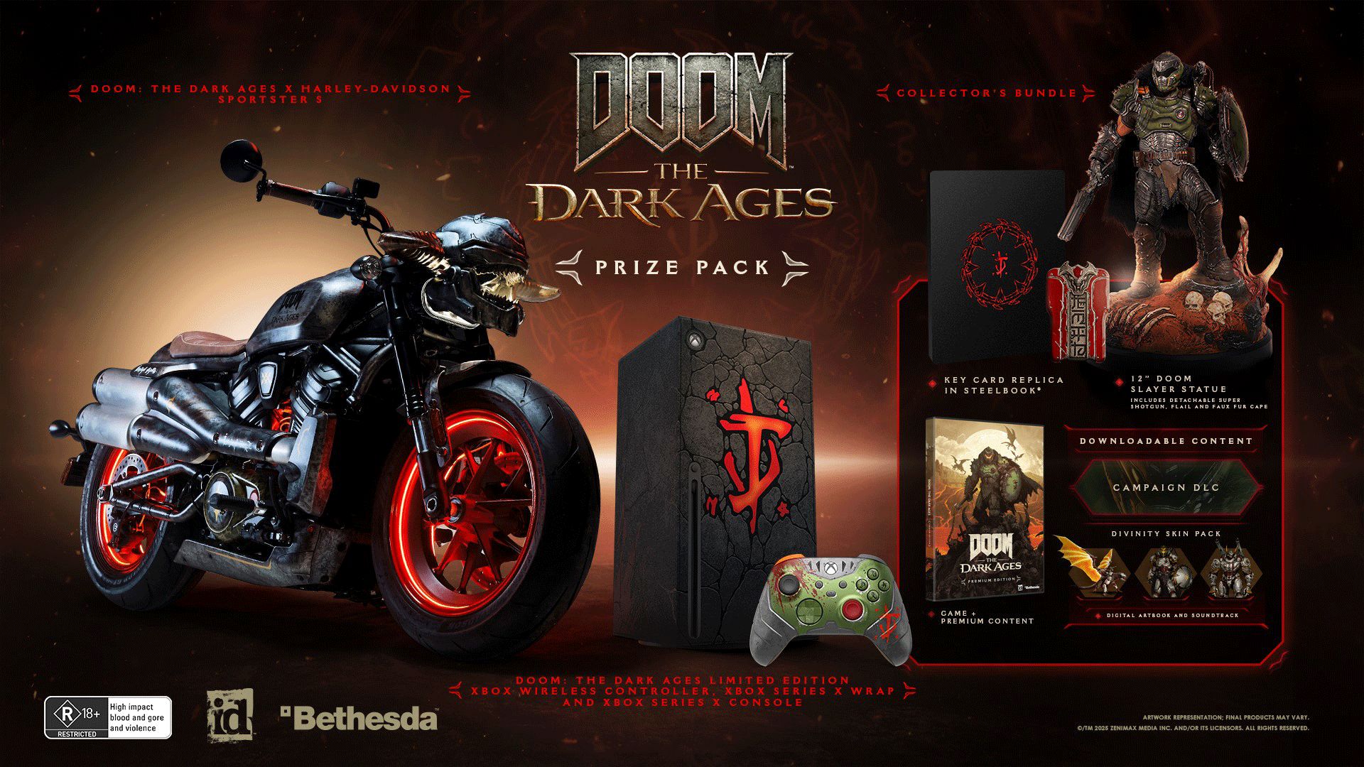 Details for the DOOM: The Dark Ages Harley-Davidson Prize Pack