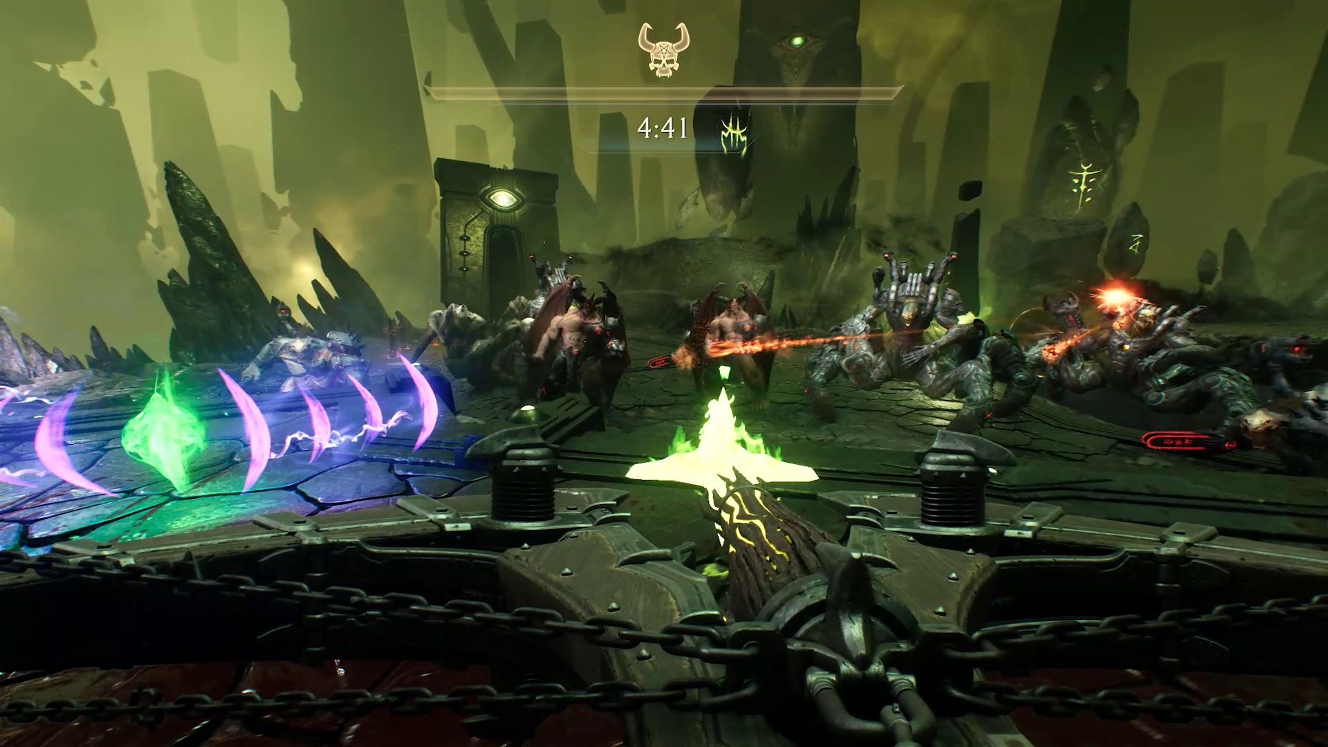 Image of Ripatorium gameplay from DOOM: The Dark Ages.
