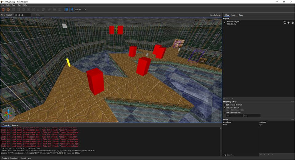 QDOOM editor screen.