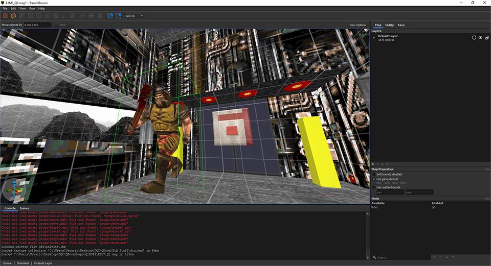 QDOOM editor screen.