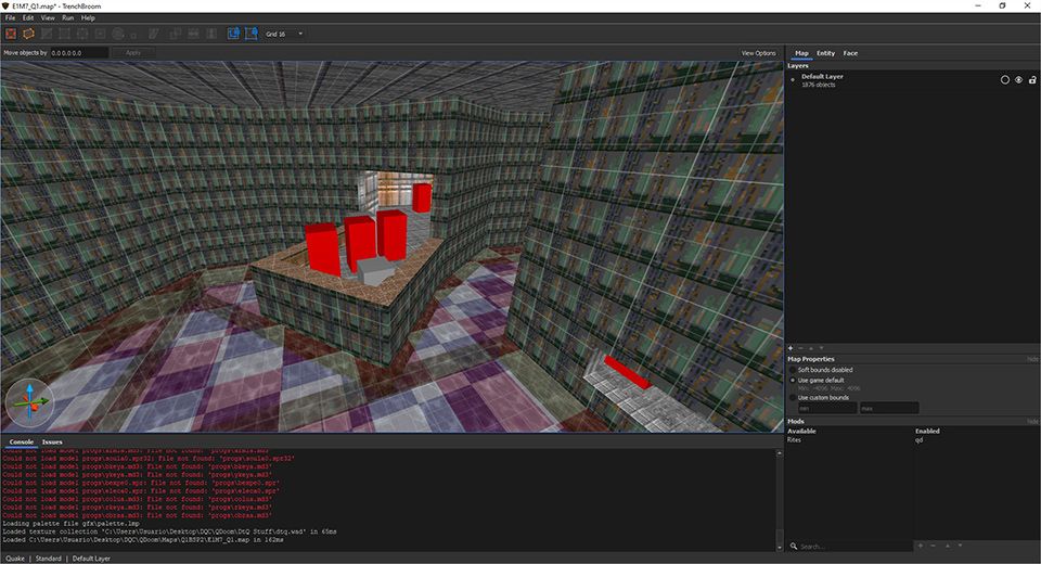 QDOOM editor screen.