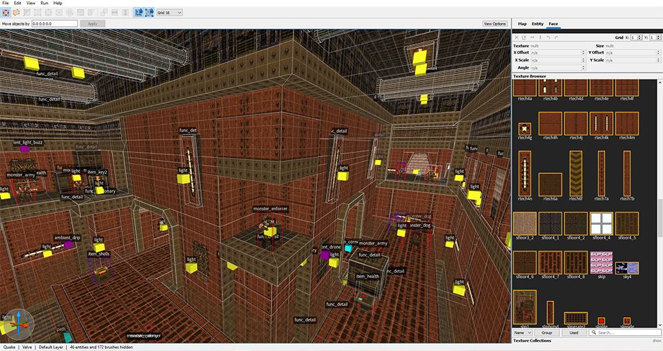 Display of the modding interface.