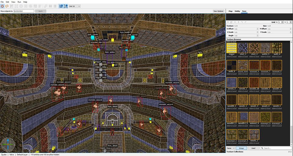 Display of the modding interface.