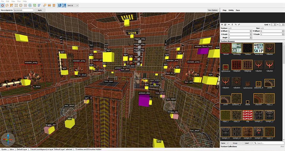Display of the modding interface.