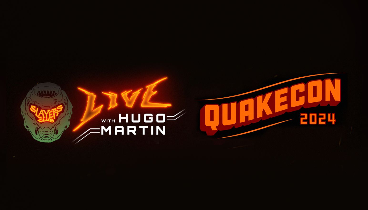 The Slayers Club Live Logo crossed with the QuakeCon 2024 logo