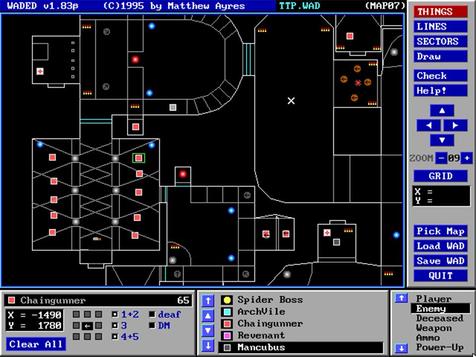 Placing objects inside the map.