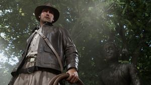 Indy saisissant son fouet à Sukhothaï